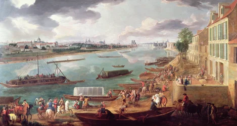 Uitzicht op Parijs vanaf de Quai de la Rapee